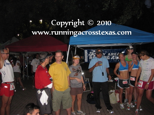 Running club members socialize before the race; photo © KSmith Media, LLC